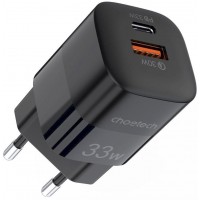 Lādētājs Choetech PD5006 USB-C/USB-A 33W black 